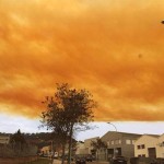 Weird Orange Clouds Seen Over Spain