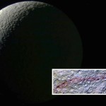 Unusual Red Arcs Spotted on Saturn’s Moon Tethys