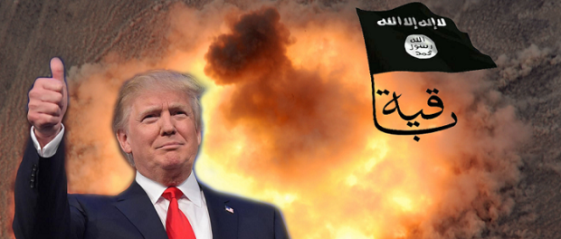 Trump drops a bomb on ISIS